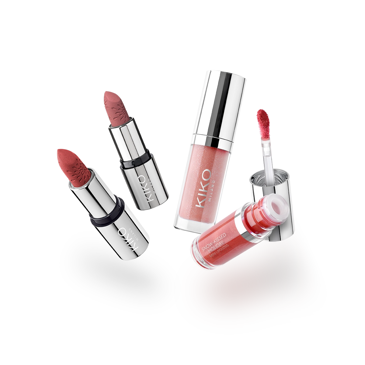 Снежный Поцелуй "Всегда С Тобой" Подарочный Набор Мини Помад / Snow-Kissed Holiday Never Without You Mini Lips Gift Set - 2