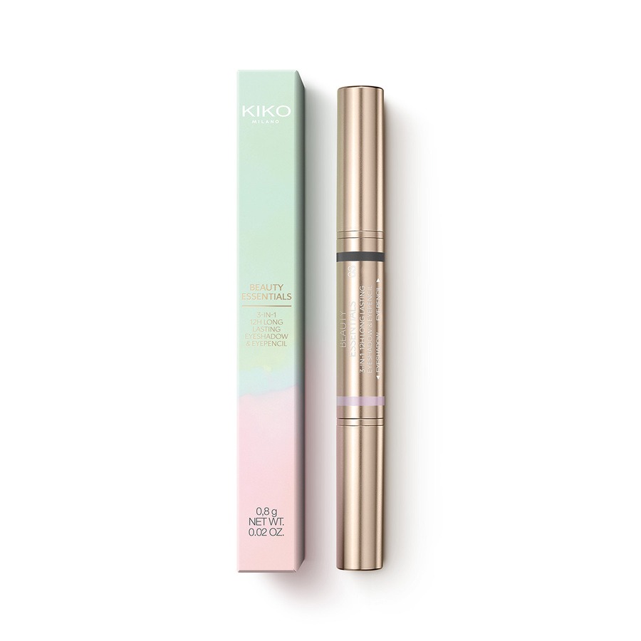 BEAUTY ESSENTIALS 3-IN-1 12H LONG LASTING EYESHADOW AND EYEPENCIL/ОСНОВЫ КРАСОТЫ - 3-В-1 ТЕНИ И КАРАНДАШ ДЛЯ ГЛАЗ СО СТОЙКОСТЬЮ ДО 12 Ч.