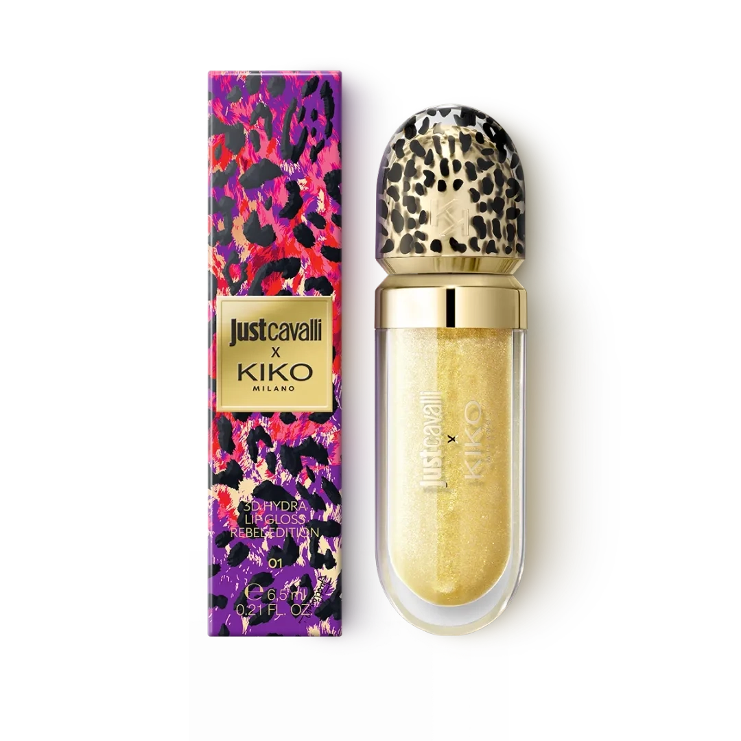 Just Cavalli X Kiko 3Д Увлажняющий блеск для губ &amp;quot;Бунтарка&amp;quot; / Just Cavalli X Kiko 3D Hydra Lip Gloss Rebel Edition - 4