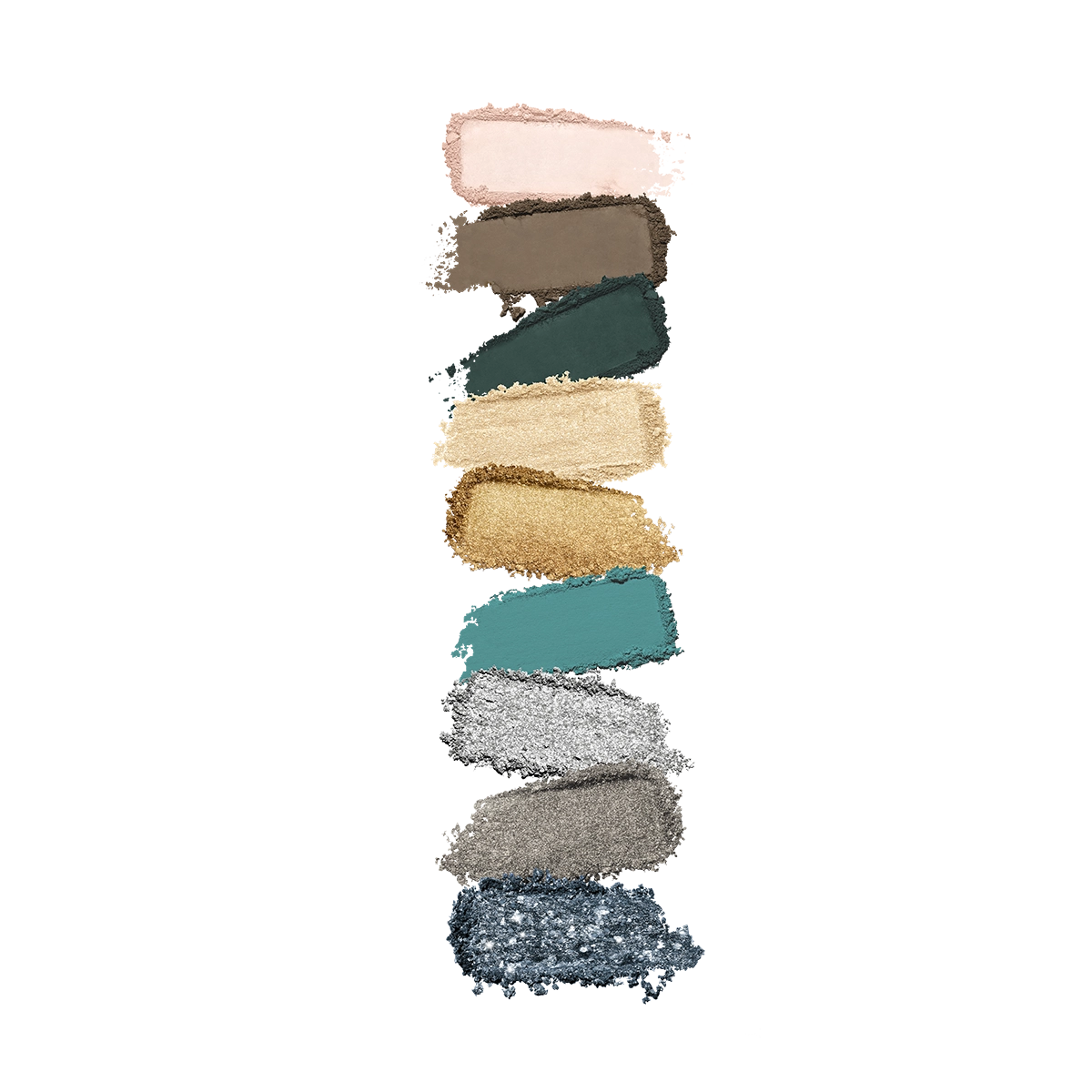 Гламурная палитра теней с различными финишами / Glamour Multi Finish Eyeshadow Palette - 2